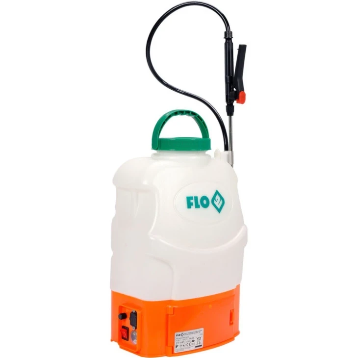 Опрыскиватель ранцевой аккумуляторный - 12В, 8 Ач FLO, продукт.- 3 л/мин фото 1