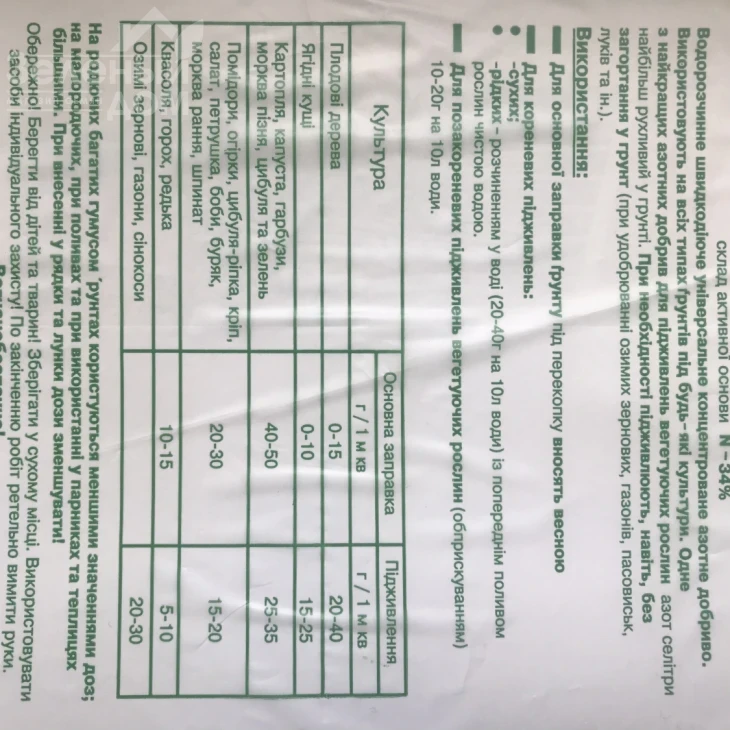 Аммиачная селитра (нитрат аммония) / азотное удобрение фото 3