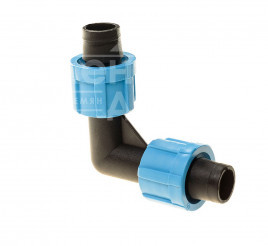 Фурнітура для поливу Коліно затискне для стрічки / SL-002.3 купити оптом і в роздріб в Україні за вигідною ціною