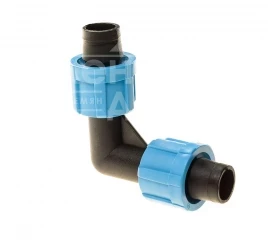 Фурнитура для полива Колено зажимное для ленты / SL-002.3 купить оптом и в розницу в Украине по выгодной цене