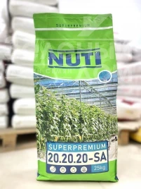 Органо-минеральные удобрения Водорастворимое удобрение NUTI (Нути) SUPERPREMIUM (Суперпремиум) 20.20.20-SА   купить оптом и в розницу в Украине по выгодной цене