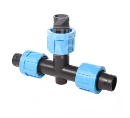 Фурнитура для полива Тройник зажимной для ленты / SL-009 купить оптом и в розницу в Украине по выгодной цене