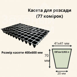 Касети для розсади Касета / 77 комірок (40*60 см)  купити оптом і в роздріб в Україні за вигідною ціною