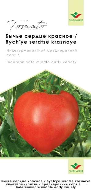 Бычье серце красное / Bych'ye serdtse krasnoye, 100-105 дней фото 1